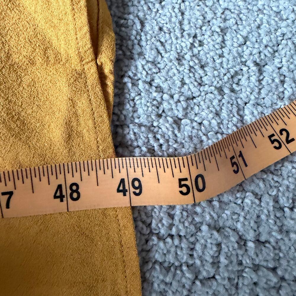 Reformation Open Back Slip Midi Dress Mustard Yellow Size M Halter Neck - Picture 8 of 8